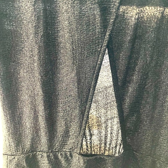 BCBGeneration Shimmery Gunmetal Black Cocktail/Prom/Wedding/Holiday Mini Dress - Picture 4 of 15